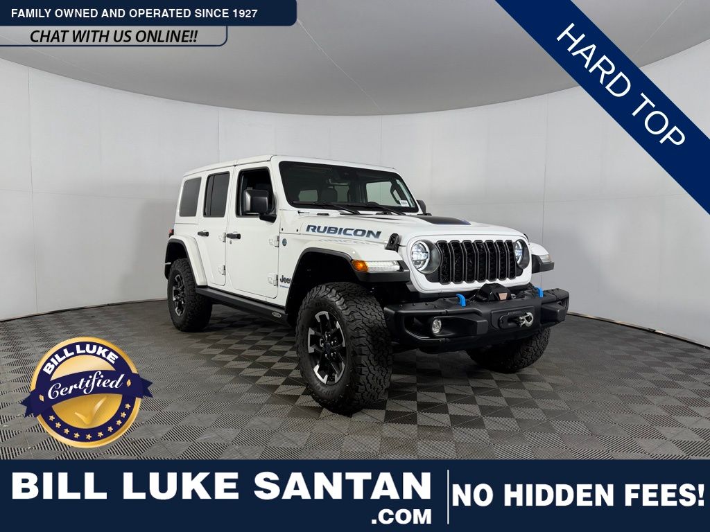Bright White Clearcoat 2024 Jeep Wrangler 4xe Rubicon X 4WD SUV / Crossover Four-Wheel Drive 8-Speed Automatic