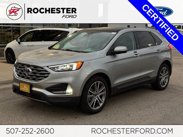 Iconic Silver Metallic 2024 Ford Edge SUV / Crossover All-Wheel Drive 8-Speed Automatic