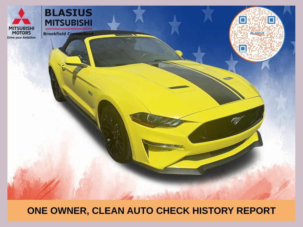 Grabber Yellow 2021 Ford Mustang Convertible Rear-Wheel Drive Automatic