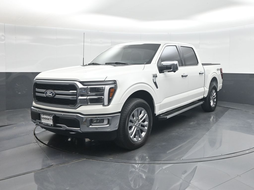 White Metallic 2024 Ford F-150 Pickup Truck Four-Wheel Drive Automatic