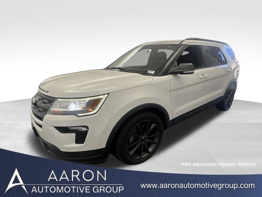White Platinum Clearcoat Metallic 2019 Ford Explorer SUV / Crossover Front-Wheel Drive 6-Speed Automatic