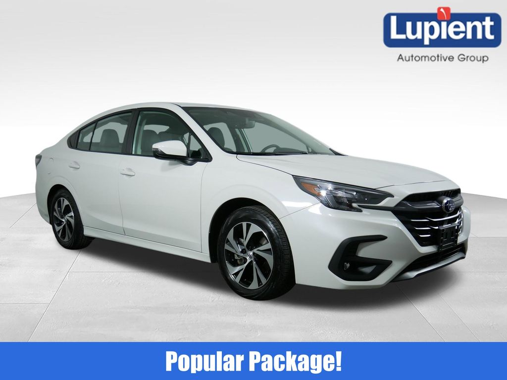 Crystal White Pearl 2025 Subaru Legacy Premium AWD Sedan All-Wheel Drive Continuously Variable Transmission