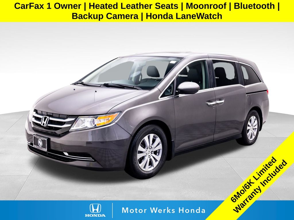 Gray (Modern Steel Metallic) 2015 Honda Odyssey Minivan Front-Wheel Drive 6-Speed Automatic