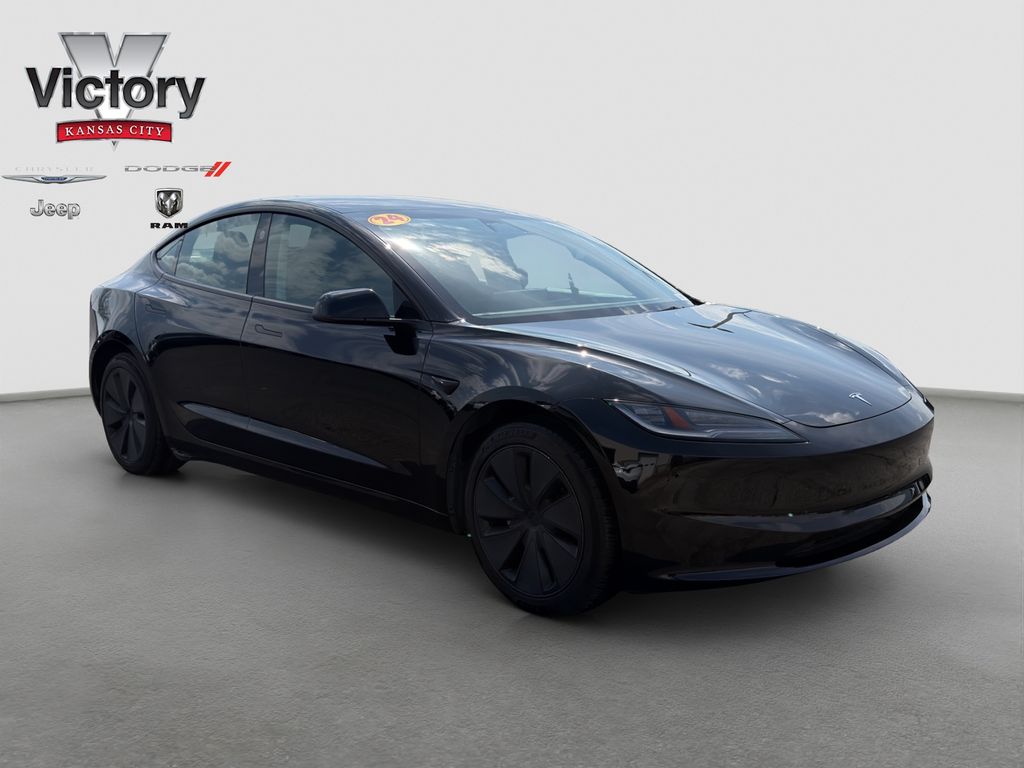 Black 2024 Tesla Model 3 Long Range AWD Sedan All-Wheel Drive 1-Speed Automatic
