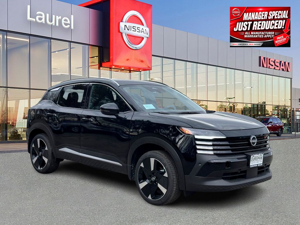 Super Black 2025 Nissan Kicks SUV / Crossover All-Wheel Drive Continuously Variable Transmission