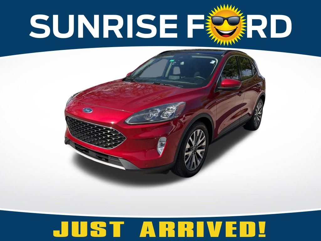 Red 2020 Ford Escape Hybrid Titanium FWD SUV / Crossover Front-Wheel Drive Continuously Variable Transmission