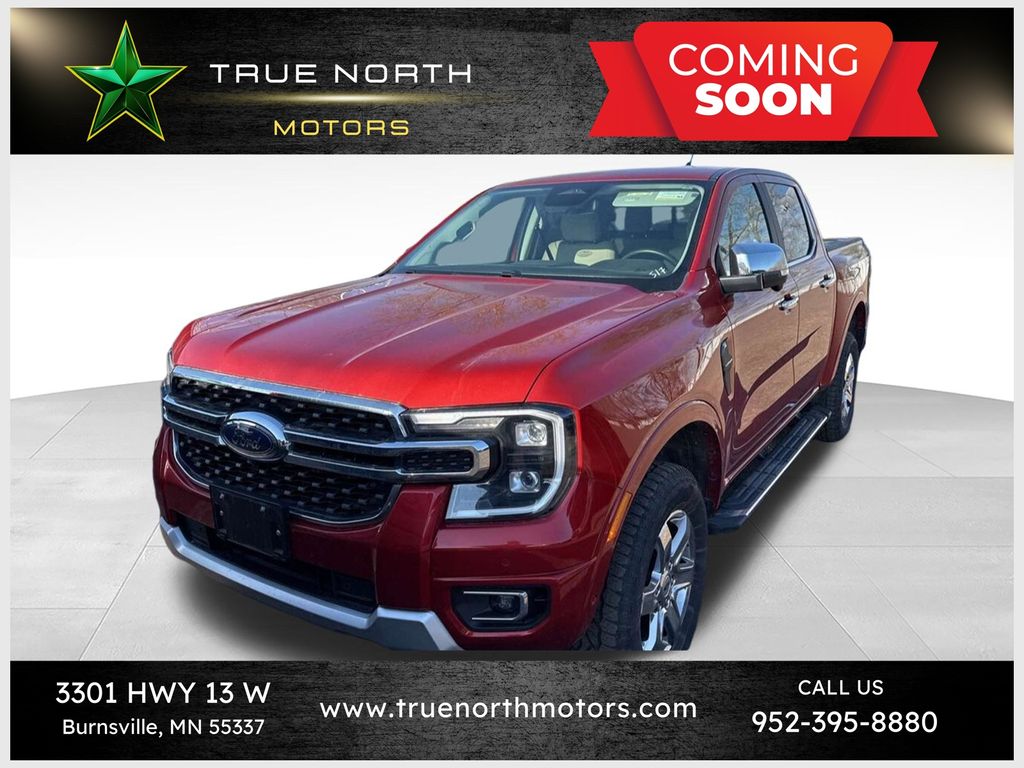 Hot Pepper Red Metallic Tinted Clearcoat 2024 Ford Ranger Pickup Truck Four-Wheel Drive Automatic