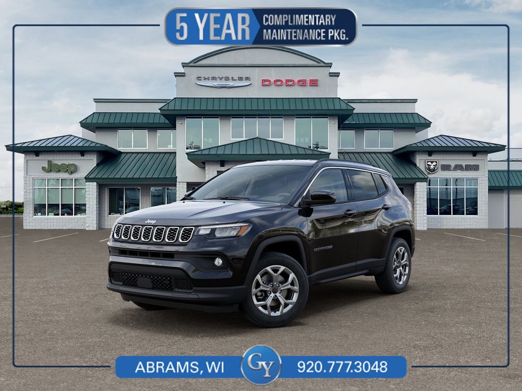 Diamond Black Crystal Pearlcoat 2026 Jeep Compass Latitude 4WD SUV / Crossover Four-Wheel Drive 8-Speed Automatic