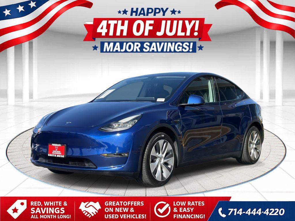 Blue 2021 Tesla Model Y SUV / Crossover All-Wheel Drive Automatic