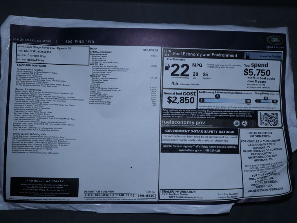 Thumbnail: 2026 Land Rover Range Rover Sport - 9