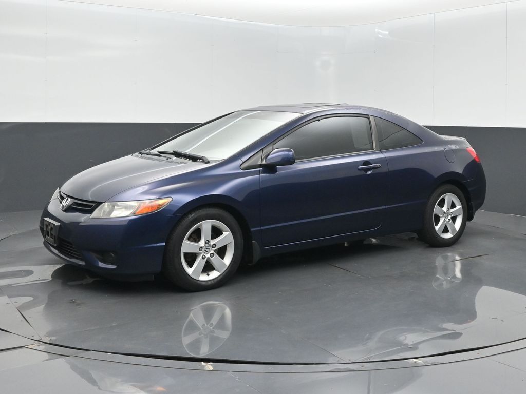 Blue 2008 Honda Civic Coupe Coupe Front-Wheel Drive 5-Speed Automatic