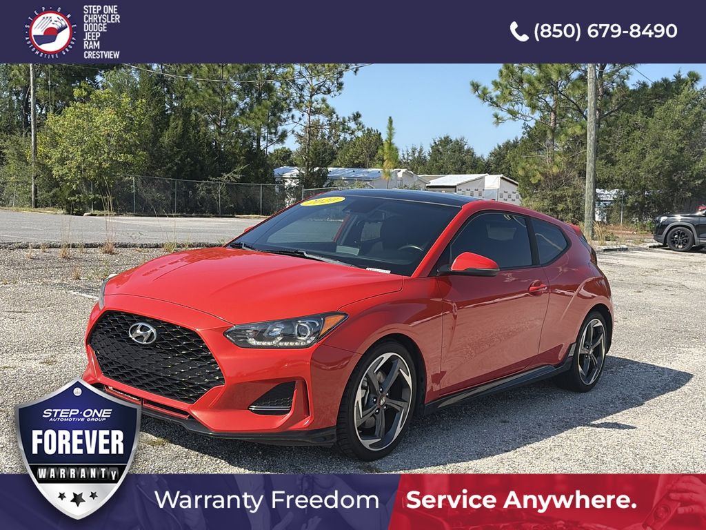 Sunset Orange 2020 Hyundai Veloster Coupe Front-Wheel Drive Automatic