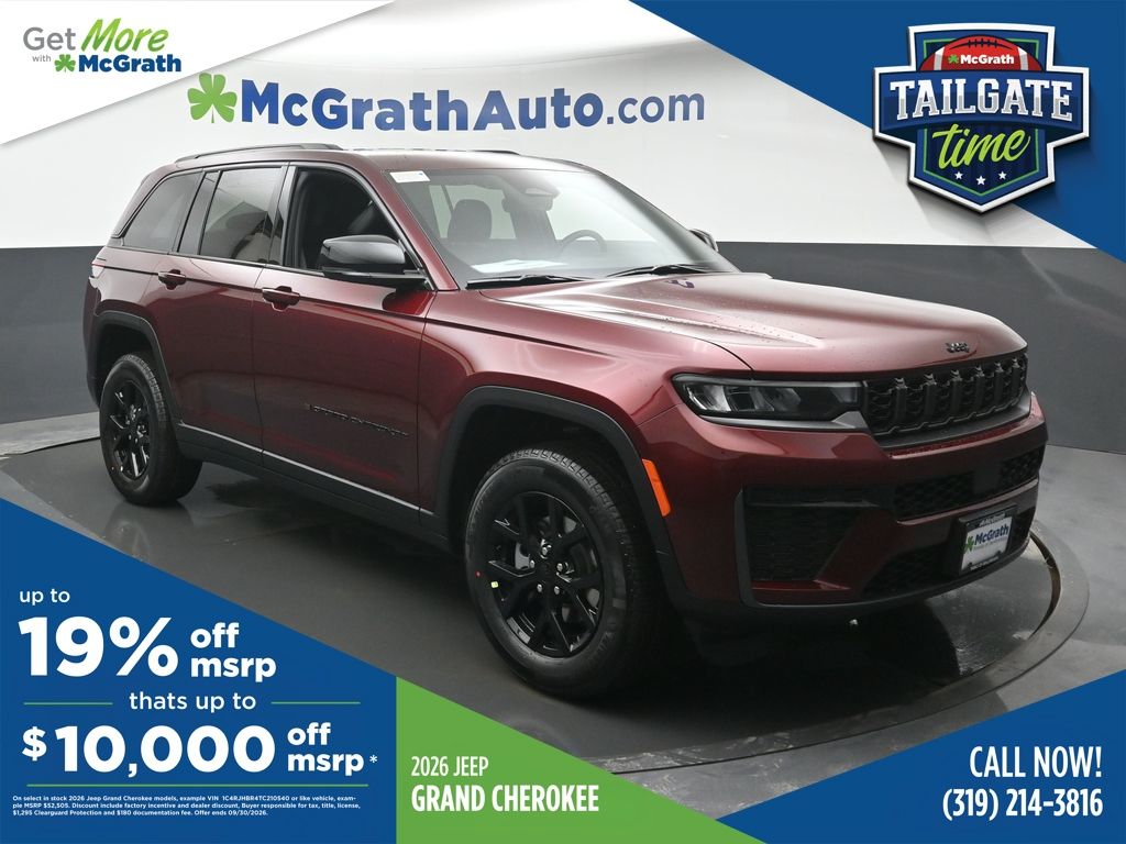 Velvet Red Pearlcoat 2026 Jeep Grand Cherokee SUV / Crossover 8-Speed Automatic