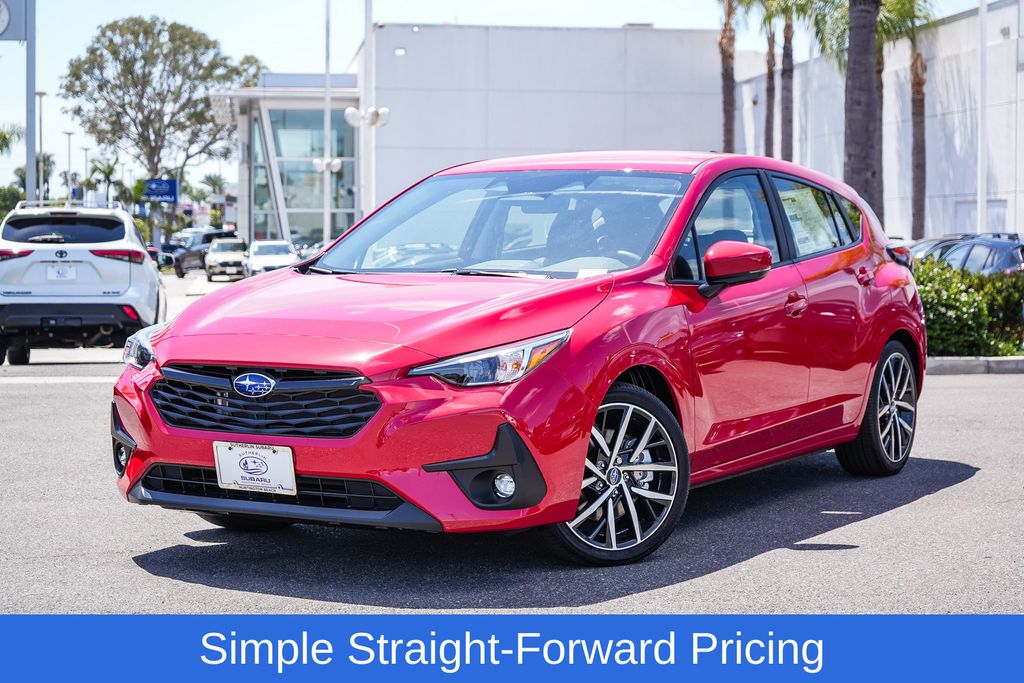 Pure Red 2026 Subaru Impreza Sport AWD Wagon All-Wheel Drive Continuously Variable Transmission
