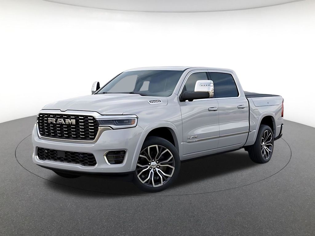 Ivory White Tri-Coat Pearlcoat 2026 RAM 1500 Tungsten Crew Cab 4WD Pickup Truck Four-Wheel Drive 8-Speed Automatic