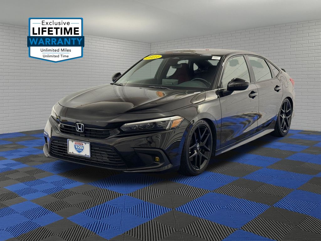 Crystal Black Pearl 2023 Honda Civic Sedan Front-Wheel Drive 6-Speed Manual