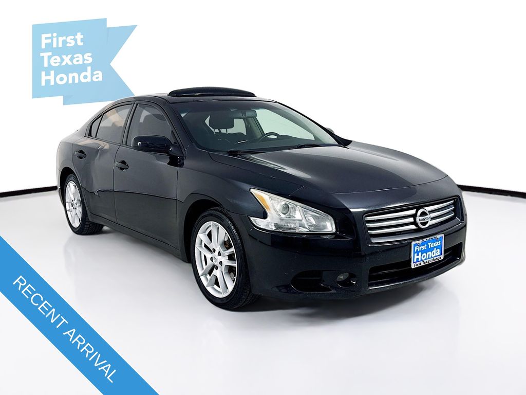 Super Black 2013 Nissan Maxima S Sedan Front-Wheel Drive Continuously Variable Transmission
