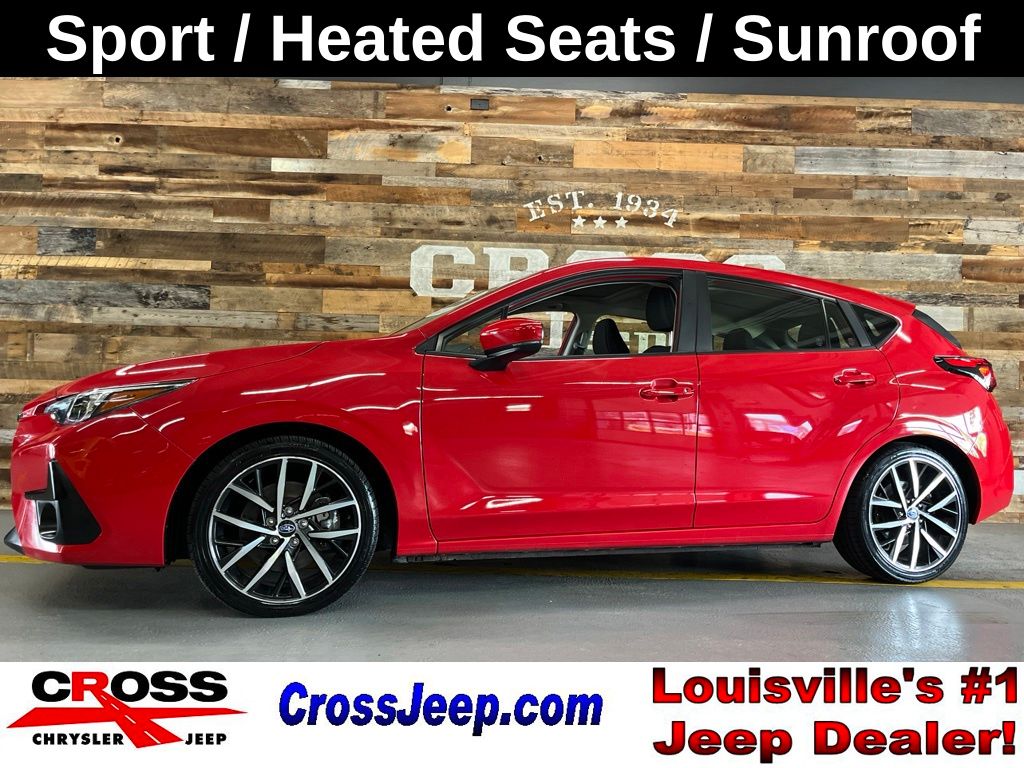 Pure Red 2024 Subaru Impreza Wagon All-Wheel Drive Continuously Variable Transmission