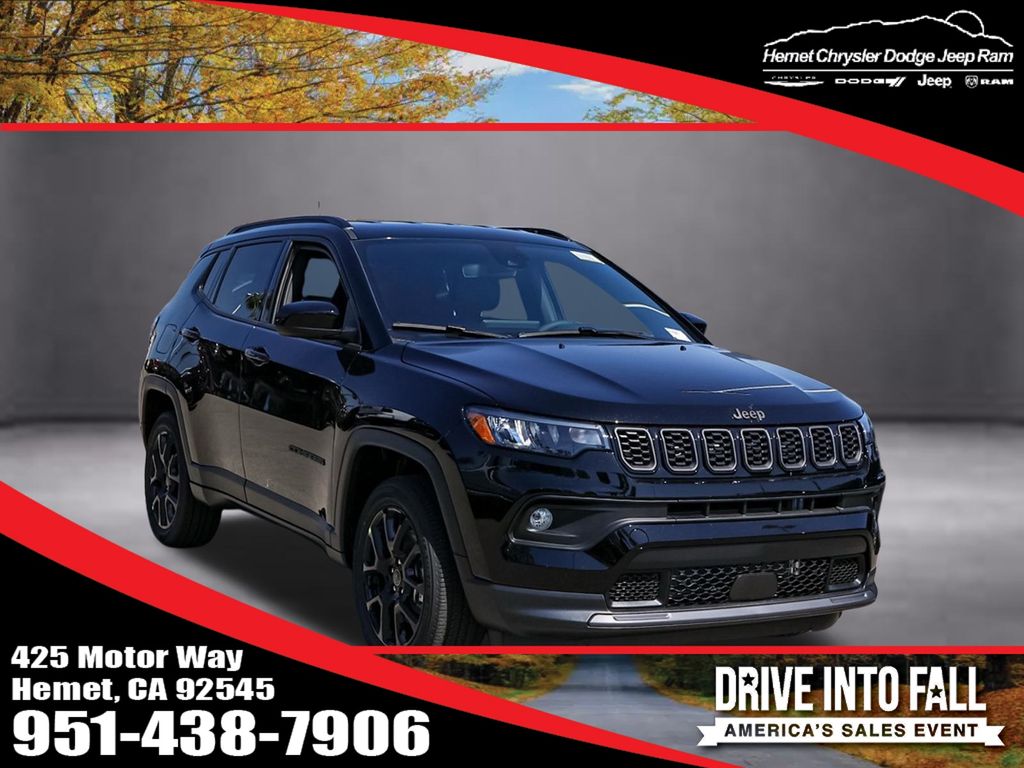 Diamond Black Crystal Pearlcoat 2026 Jeep Compass SUV / Crossover Four-Wheel Drive 8-Speed Automatic
