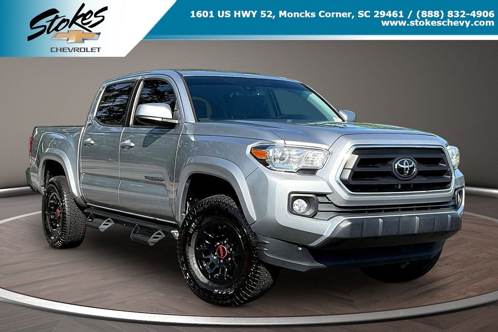 Silver Sky Metallic 2021 Toyota Tacoma Pickup Truck 4X2 6-Speed Automatic