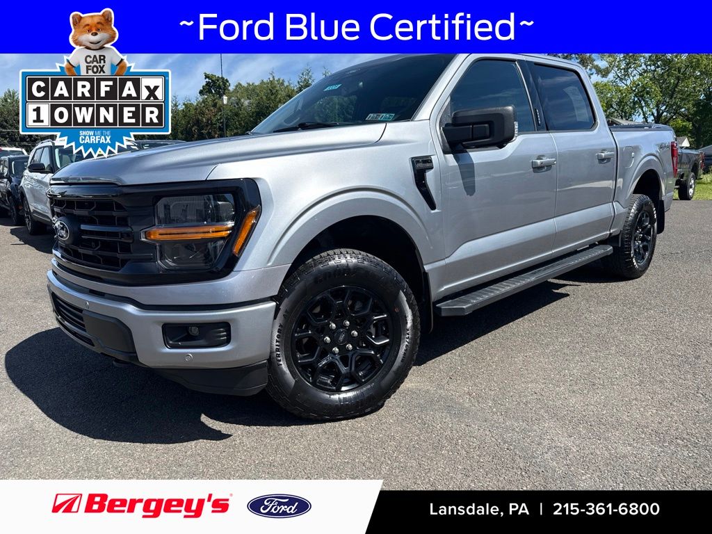 Silver Metallic 2024 Ford F-150 Pickup Truck Four-Wheel Drive Automatic