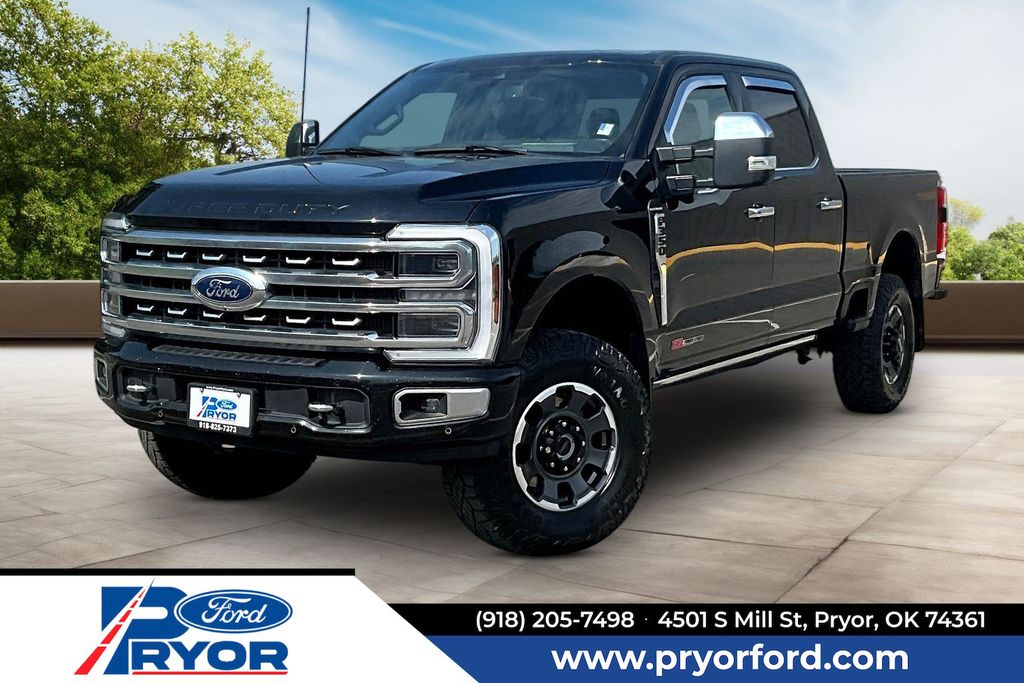 Black 2024 Ford F-350 Super Duty Pickup Truck Four-Wheel Drive Automatic