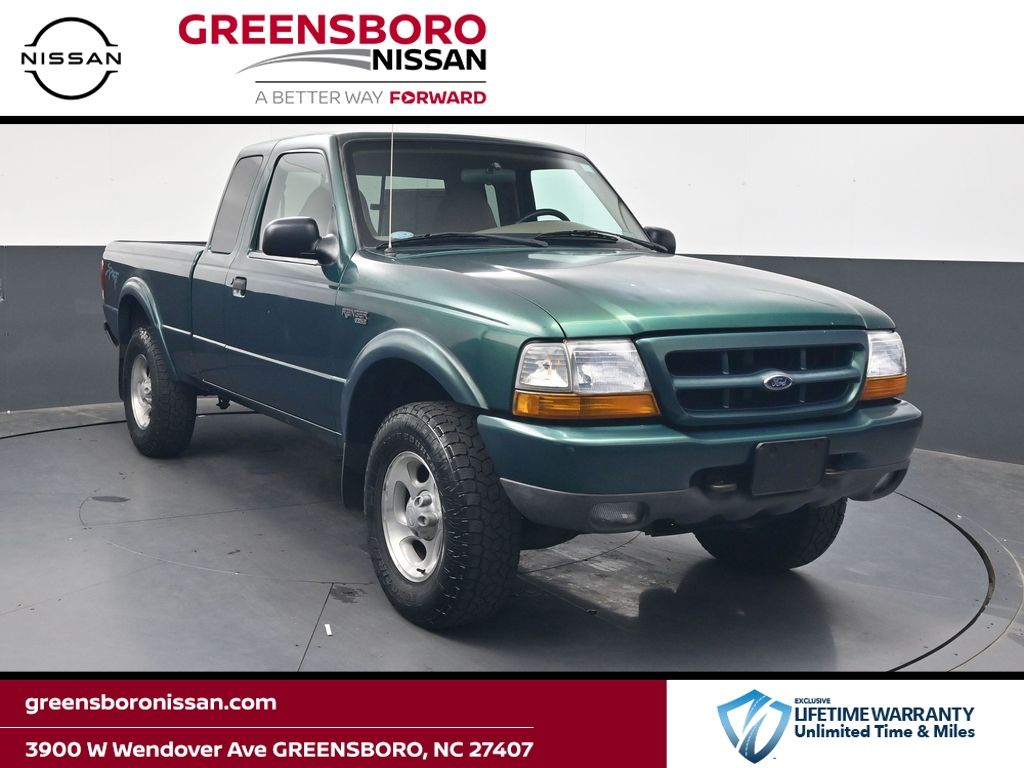 Amazon Green Clearcoat Metallic 1999 Ford Ranger Pickup Truck Four-Wheel Drive 5-Speed Automatic Overdrive