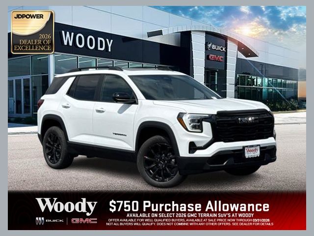 Summit White 2026 GMC Terrain SUV / Crossover Four-Wheel Drive 8-Speed Automatic Overdrive