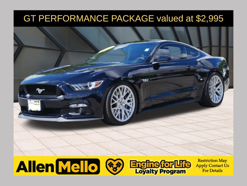 Shadow Black 2017 Ford Mustang Coupe Rear-Wheel Drive 6-Speed Manual