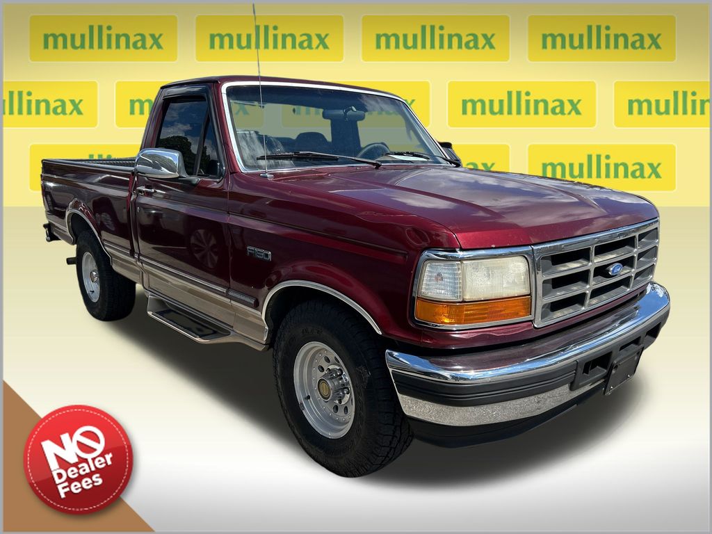 Red (Maroon) 1996 Ford F-150 Pickup Truck 5-Speed Manual Overdrive