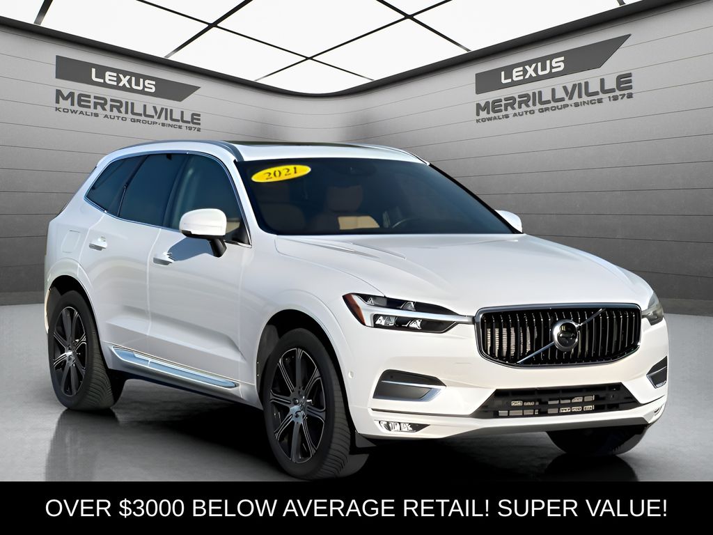 Crystal White 2021 Volvo XC60 SUV / Crossover All-Wheel Drive Automatic