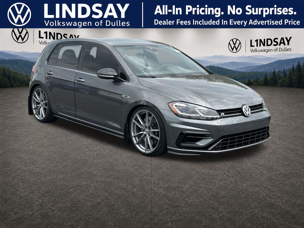 Indium Gray Metallic 2019 Volkswagen Golf R Hatchback All-Wheel Drive 7-Speed Dual Clutch