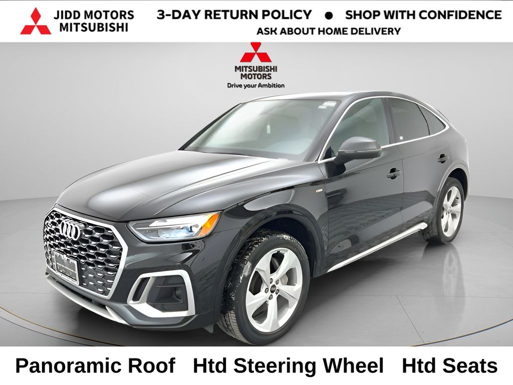 Black Metallic 2023 Audi Q5 Sportback quattro Premium Plus S Line 45 TFSI AWD Sedan All-Wheel Drive 7-Speed Automatic