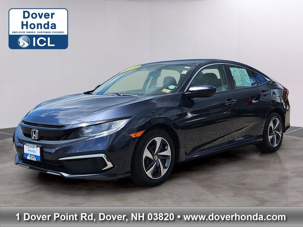 Gray 2019 Honda Civic Sedan Front-Wheel Drive Continuously Variable Transmission