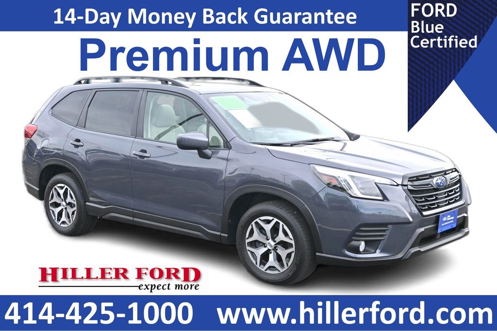 Gray Metallic 2022 Subaru Forester Premium Crossover AWD SUV / Crossover All-Wheel Drive Continuously Variable Transmission