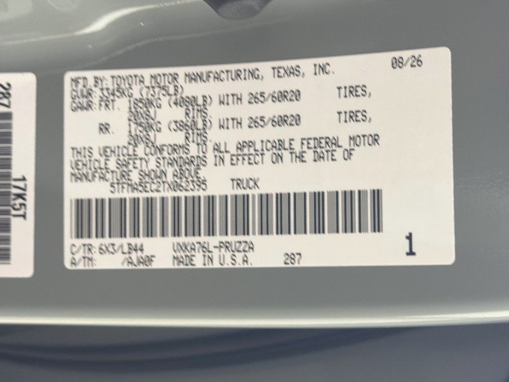 New 2026 Toyota Tundra Truck