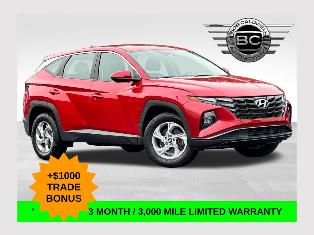 Calypso Red 2022 Hyundai Tucson SUV / Crossover All-Wheel Drive 8-Speed Automatic