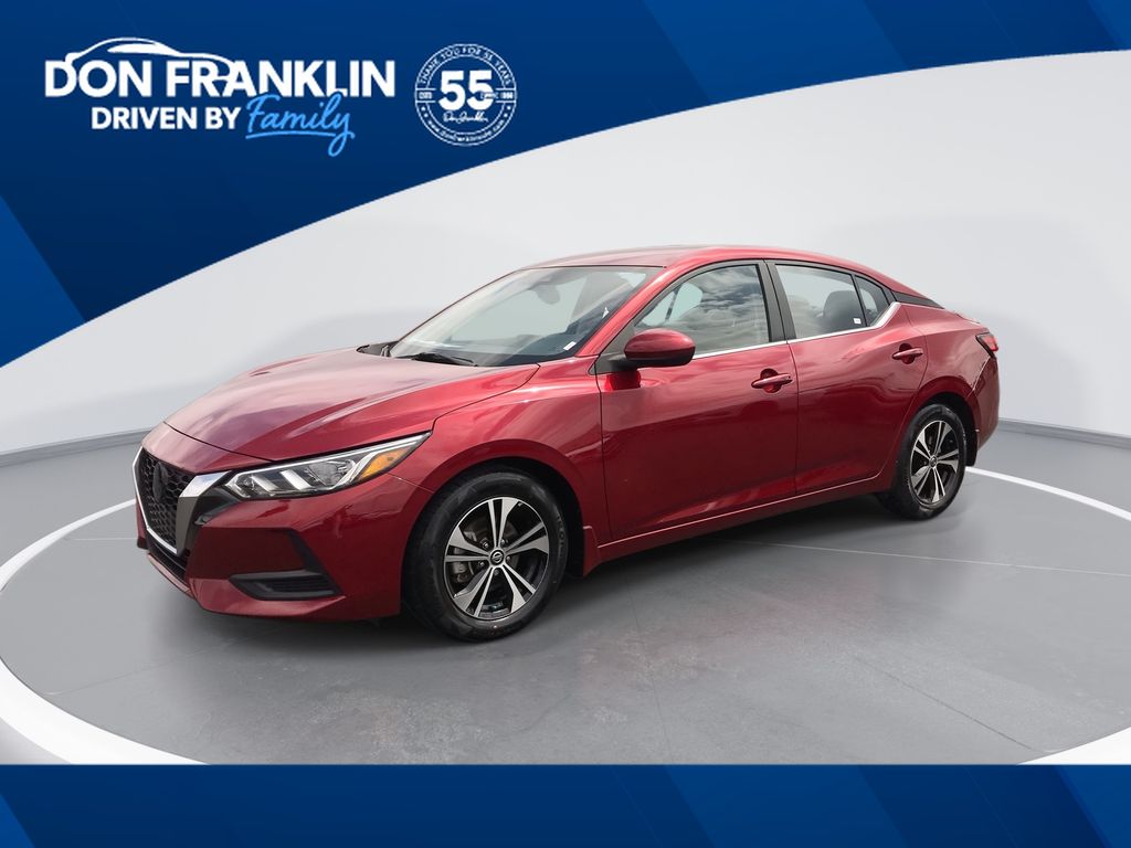 Red (Scarlet Ember Tintcoat) 2022 Nissan Sentra SV FWD Sedan Front-Wheel Drive Continuously Variable Transmission