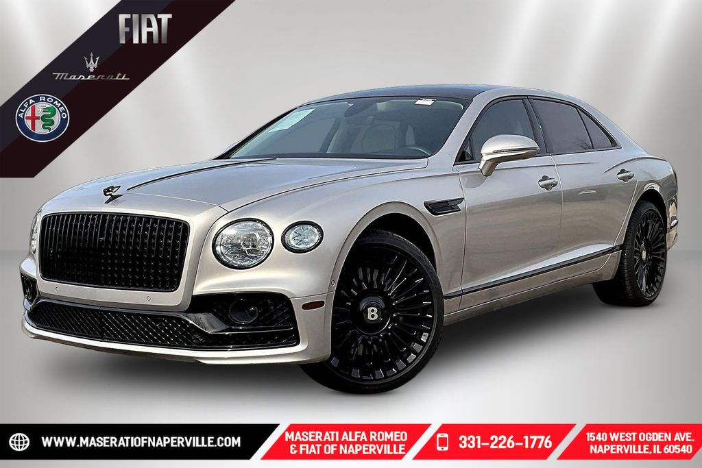 Silver Tempest Metallic 2022 Bentley Flying Spur V8 AWD Sedan All-Wheel Drive 8-Speed Automatic