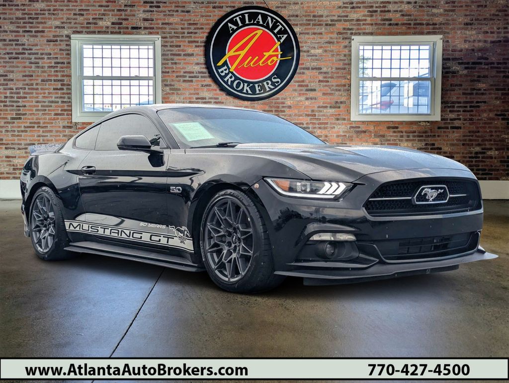 Black 2015 Ford Mustang Coupe Rear-Wheel Drive 6-Speed Manual
