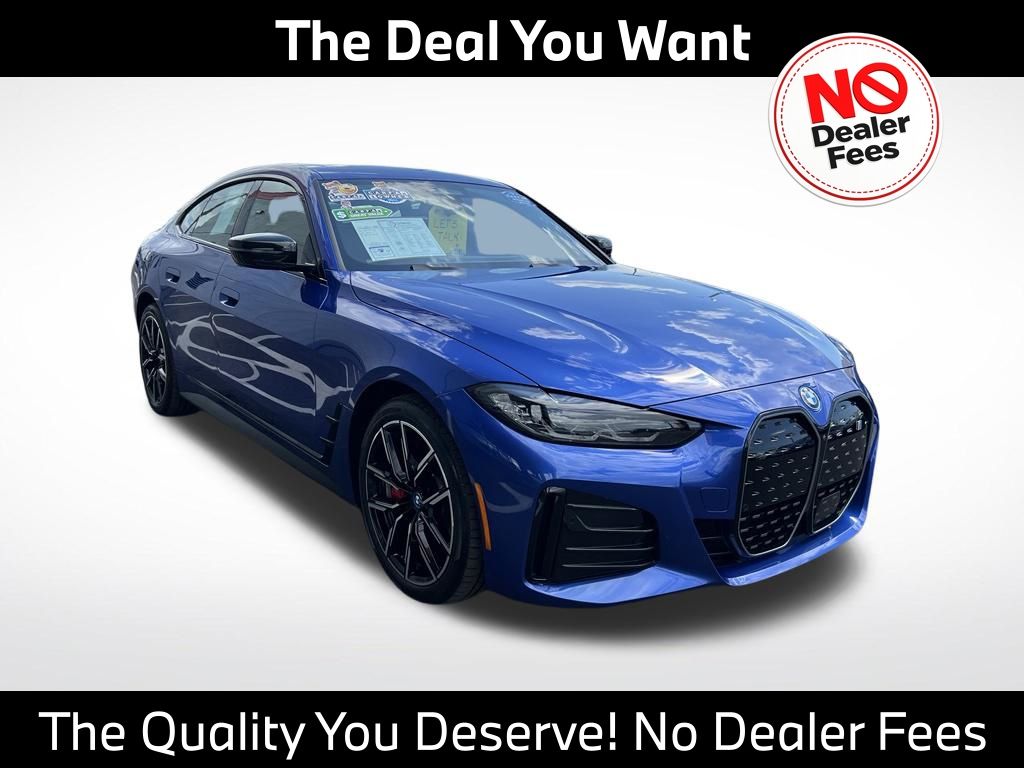 Portimao Blue Metallic 2024 BMW i4 Sedan Rear-Wheel Drive Automatic
