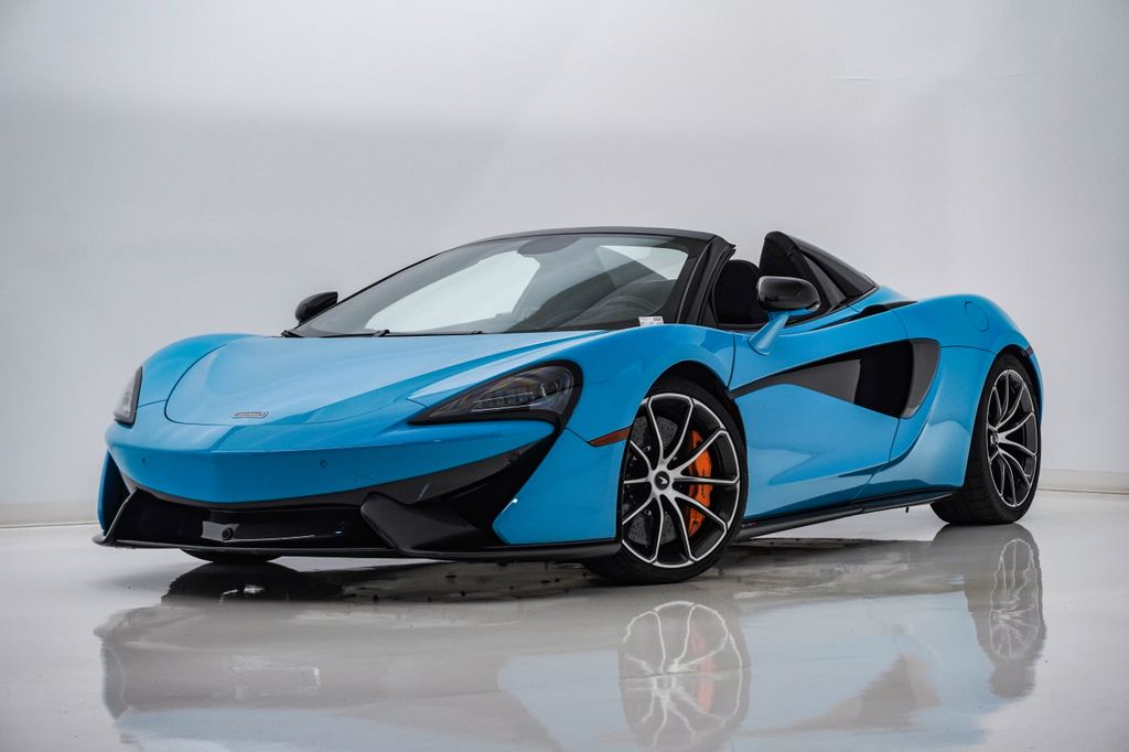 Curacao Blue 2019 McLaren 570S Convertible Rear-Wheel Drive 7-Speed Automatic