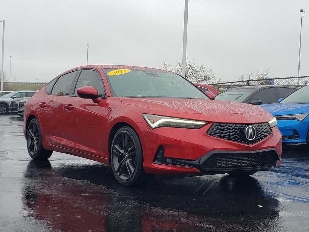 Performance Red Pearl 2023 Acura Integra FWD with A-SPEC Package Sedan Front-Wheel Drive Continuously Variable Transmission