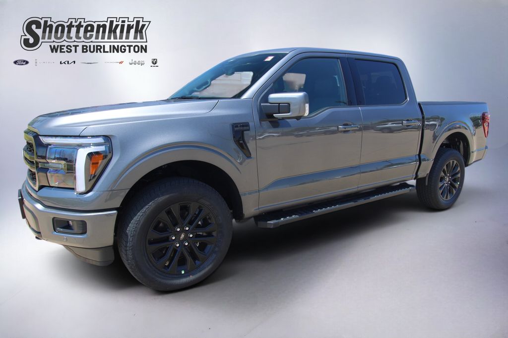 Gray Metallic 2026 Ford F-150 Lariat SuperCrew 4WD Pickup Truck Four-Wheel Drive Automatic