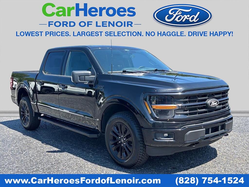 Agate Black Metallic 2024 Ford F-150 Pickup Truck Four-Wheel Drive Automatic