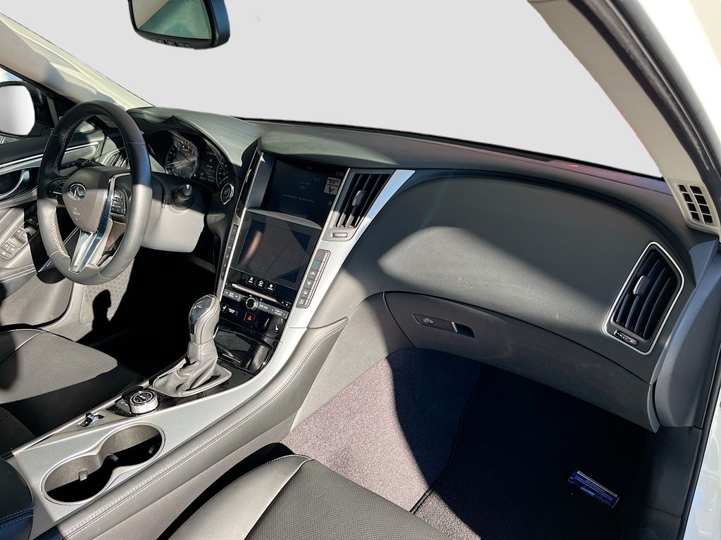 2023 INFINITI Q50 LUXE White at AutoSavvy Houston Northwest