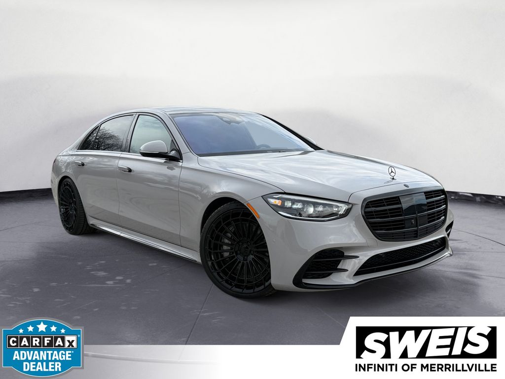 Obsidian Black Metallic 2025 Mercedes-Benz S-Class S 580 4MATIC Sedan All-Wheel Drive 9-Speed Automatic
