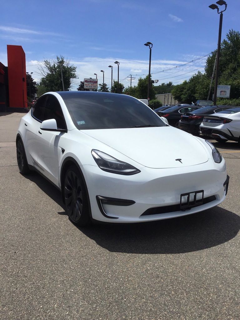 White 2021 Tesla Model Y SUV / Crossover All-Wheel Drive 1-Speed Automatic