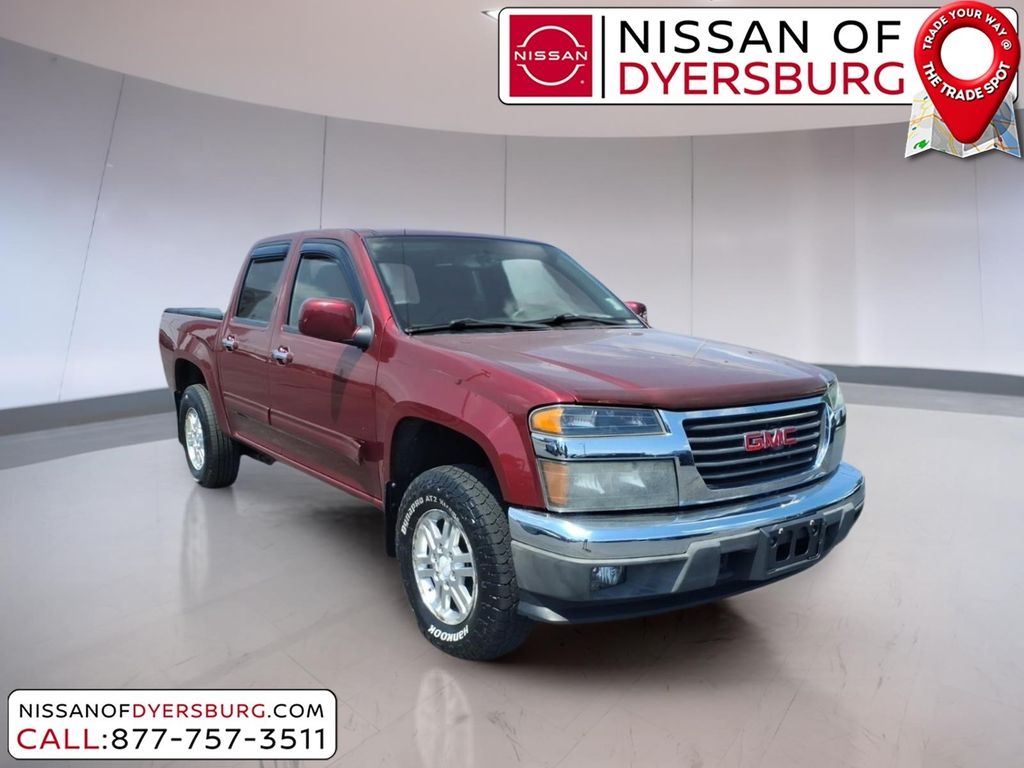 Merlot Jewel Metallic 2011 GMC Canyon SLE1 Crew Cab 4WD Pickup Truck Four-Wheel Drive 4-Speed Automatic Overdrive