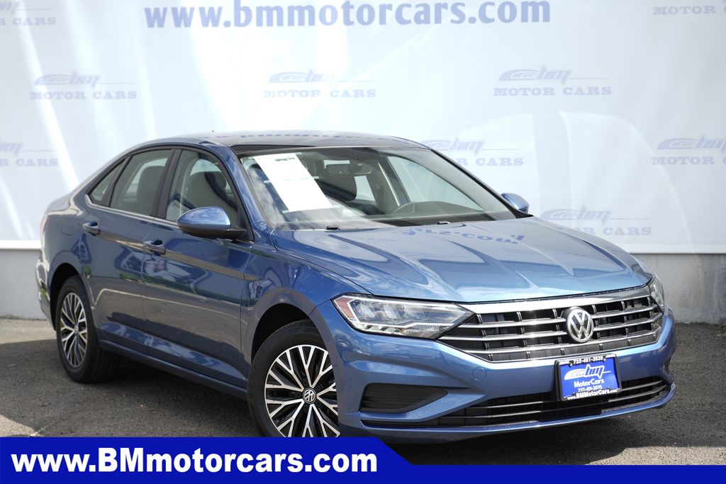 Blue Metallic 2021 Volkswagen Jetta Sedan Front-Wheel Drive 8-Speed Automatic